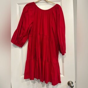 Mud pie red bow dress nwt new medium